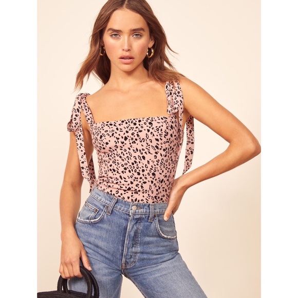 Reformation Tops - Reformation NWT 0 Ellora Top Pink Panther